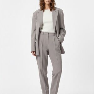 OAK + FORT Light Gray Oversized Blazer